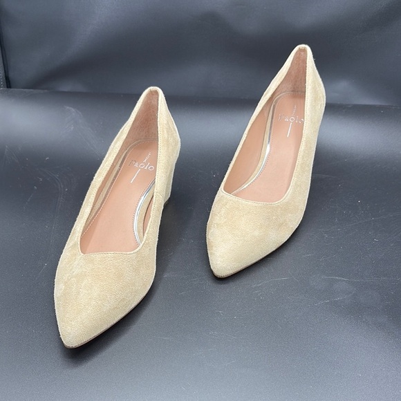 Paolo Tan Stiletto suede Heels with Pointed Toe - Picture 7 of 7